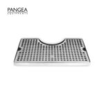 Surface Mount 3" Column Cut Out Drip Tray With Drain A526 - Image 2