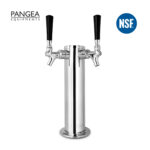 3” Stainless Steel Draft Beer Tower Double Faucet A402