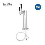 100% S.S contact 3” Stainless Steel Draft Beer Tower Double Faucet A428 - Image 4