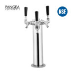 3” Stainless Steel Draft Beer Tower Triple Faucet A403