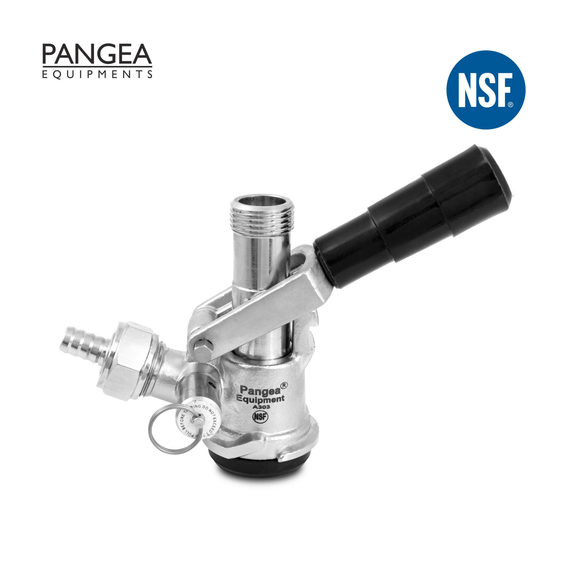 Keg-Coupler-A303-01 Forged Brass Body with S.S 304 Probe A303 - Image 1